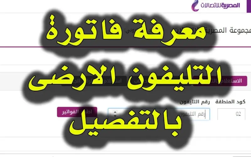 فاتورة الأرضي